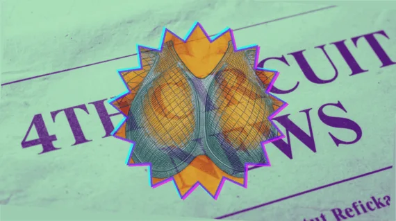 4th Circuit Breast Mesh News headline featuring an internal bra implant